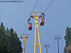 Kreuzung zweier Wagen der ältesten Seilbahn Deutschlands