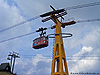 Stütze mit Wagen nahe der Bergstation am Fichtelberg