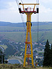 Markante Stützenbauform der Oberwiesenthaler Schwebebahn