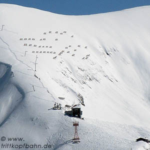 Bergstation der Trittkopf-Pendelbahn, kleine aber feine Seilbahnstation