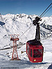 Ausfahrt aus der Bergstation der Trittkopf-Seilbahn