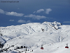 Beide Wagen der Trittkopf-Seilbahn, Zürs Arlberg Österreich