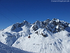 Seilbahn Trittkopf Zürs, vor imposanter Bergkulisse, schönste Pendelbahn der Welt