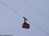 Dynamischer Blickwinkel auf die Fahrt der Trittkopf-Seilbahn