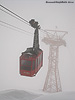 Auch im Nebel eine zuverlässige Pendelbahn, die Trittkopf-Seilbahn!