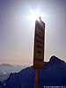 Warnschild in der Nähe der Trittkopf-Bergstation