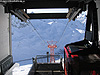 Blick aus der Bergstation gen Tal nach Zürs